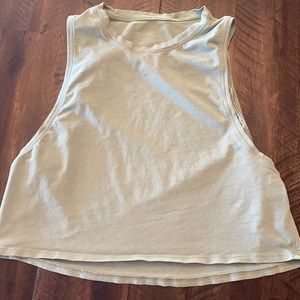 Green Lululemon muscle tank